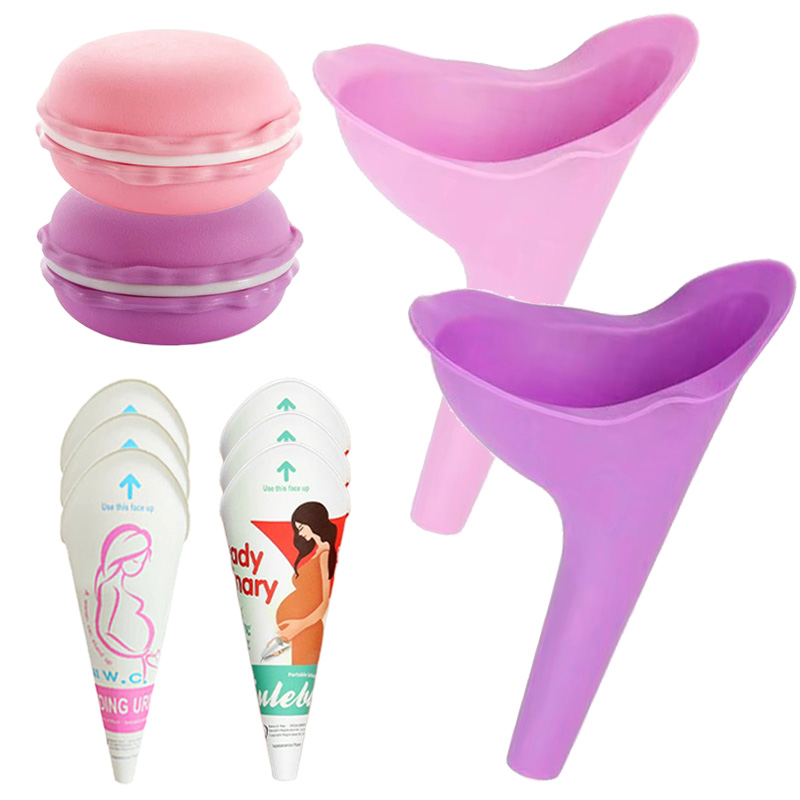 Outdoor Camping Urinal - 1set Women Urinal Silicone With Paper