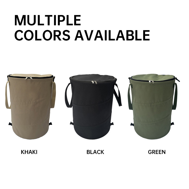 Outdoor Camping Bin - Camping Trash Can Pop-up Circular Storage