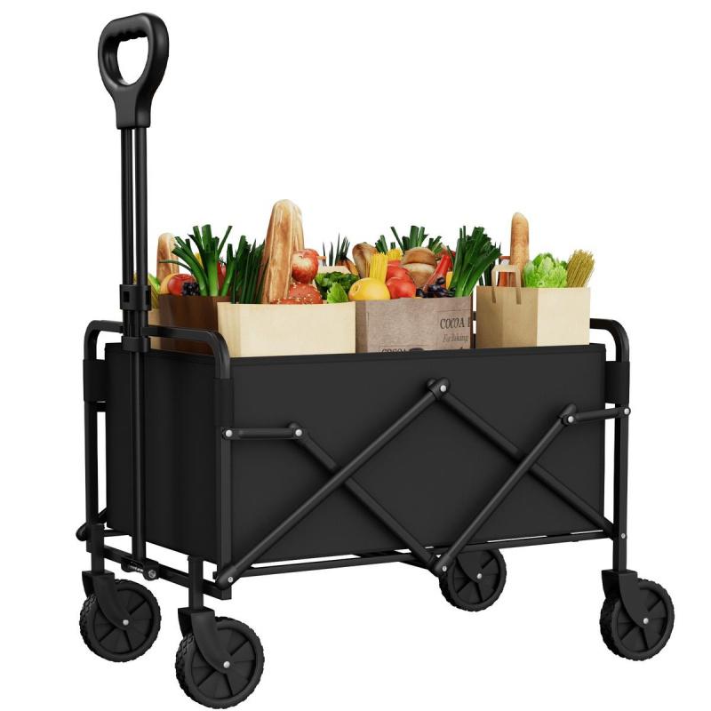 Outdoor Camping Van - Heavy Duty Folding Wagon All-Terrain Collapsible