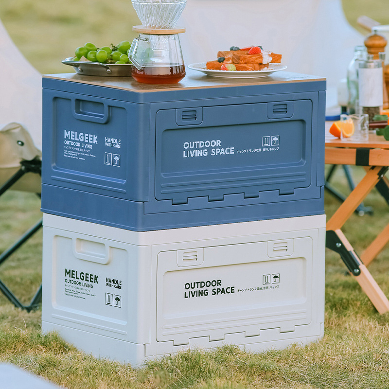 Outdoor Camping Bin - Outdoor Camping Folding Plastic Storage Bin