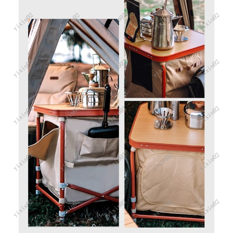 Outdoor Camping Bin - Multifunctional Portable Folding Storage Box for