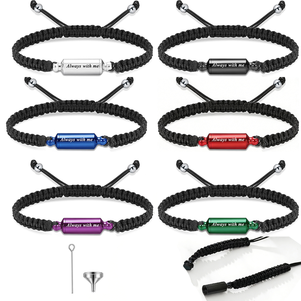 Paracord Bracelet - Cremation Urn Bracelet for Ashes for