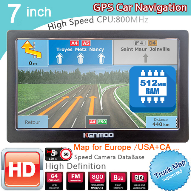 Outdoor Camping Van - 7 Inch HD GPS Portable Navigation