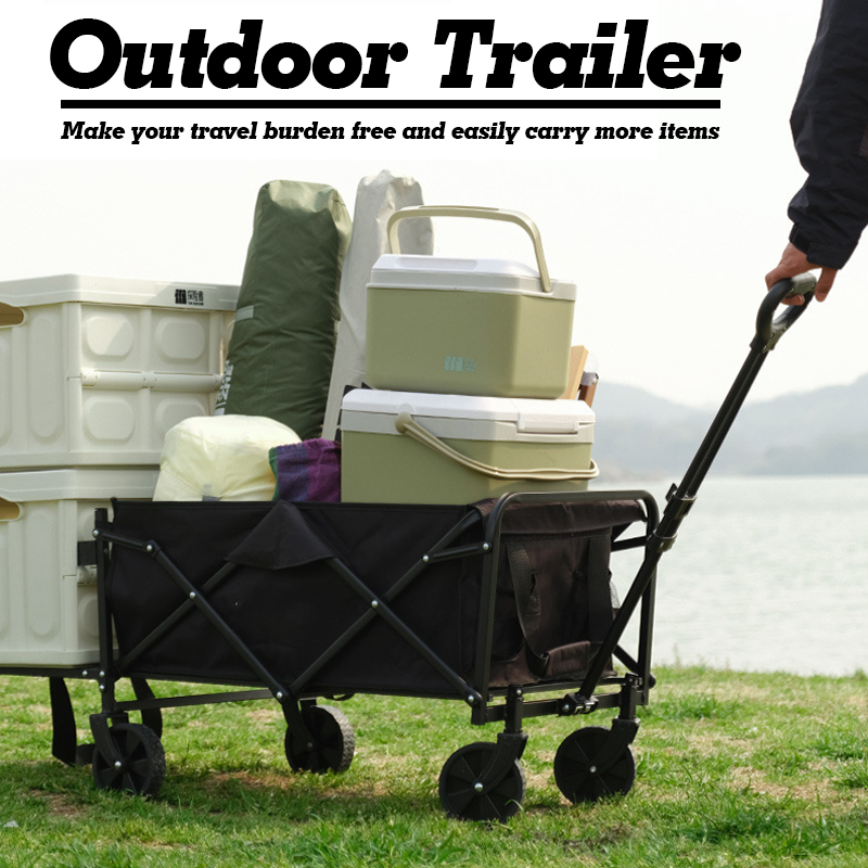 Outdoor Camping Van - Extra Long Extender Folding Cart Outdoor