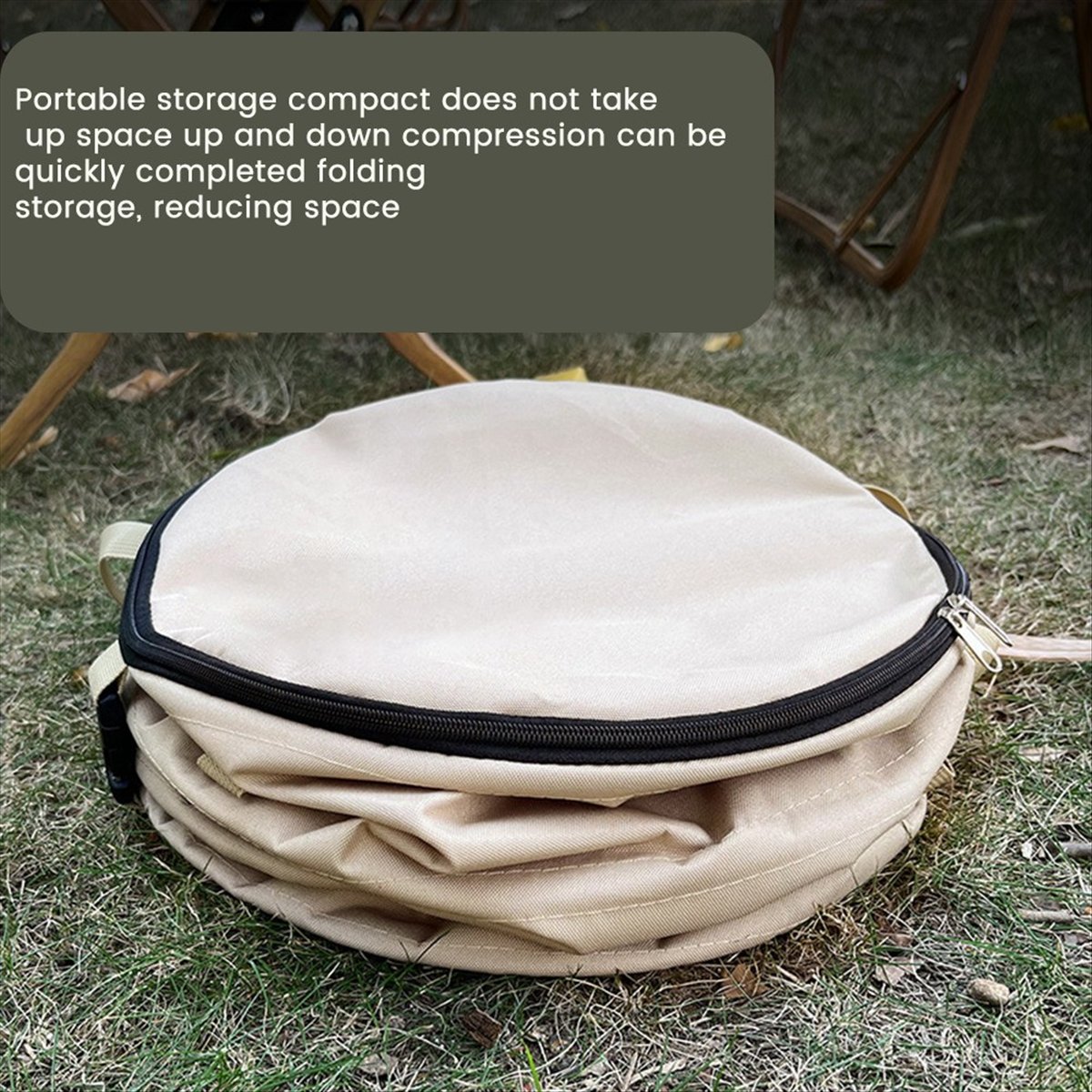 Outdoor Camping Bin - L79A Camping Trash Can Foldable Portable