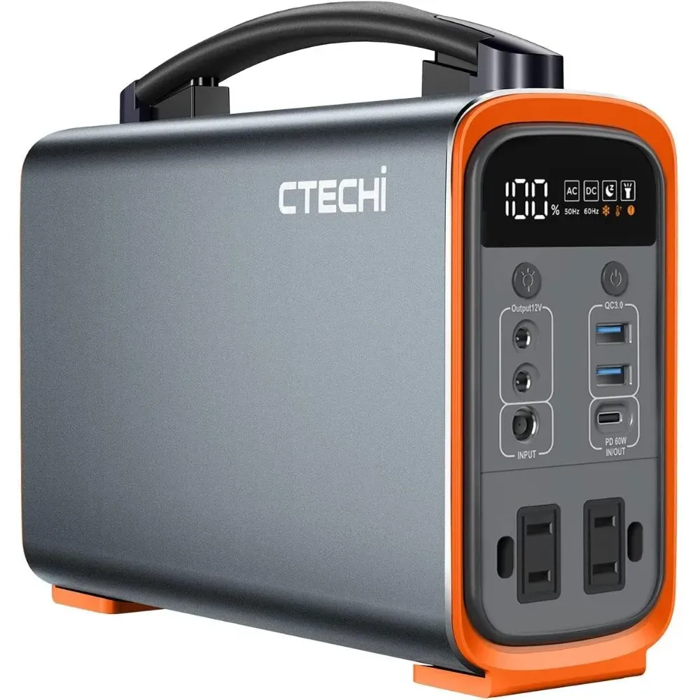 Portable Power Station - 320Wh Lifepo4 Portable Power Station, solar