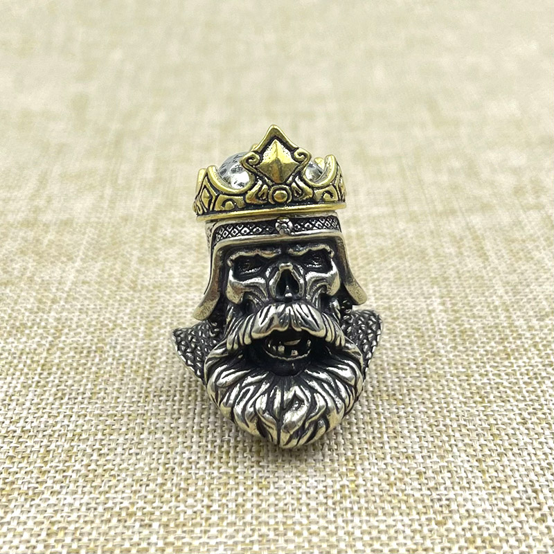 Dual Color Crown Skull King He - đánh giá và giá Paracord Bracelet