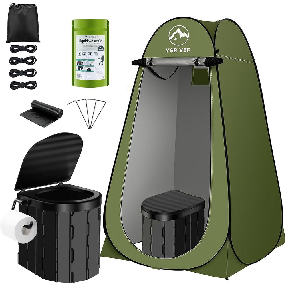 Portable Toilet Kit, Camping T - đánh giá và giá Outdoor Camp