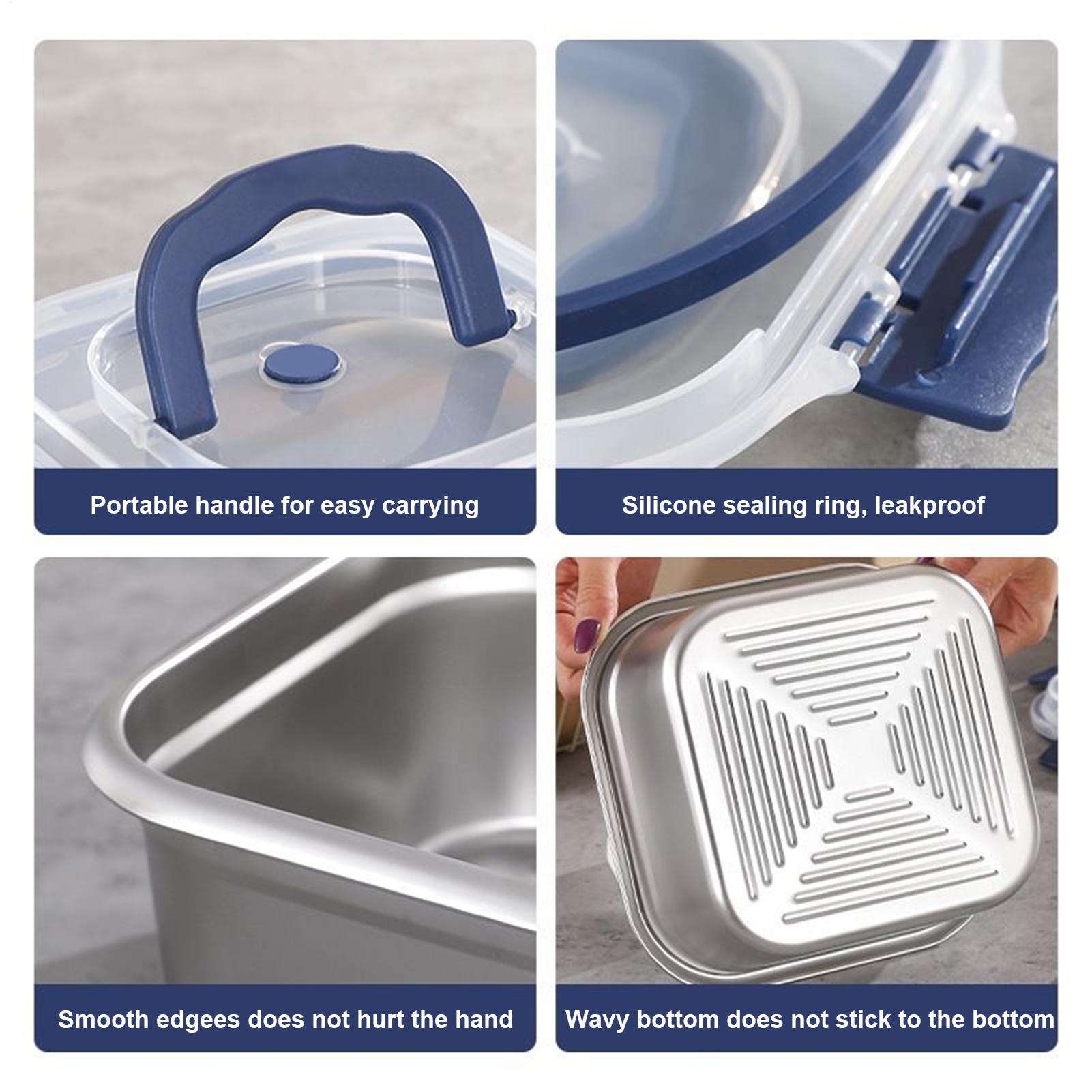 Stainless Lunch Box Stainless  - đánh giá và giá Outdoor Camping Bin