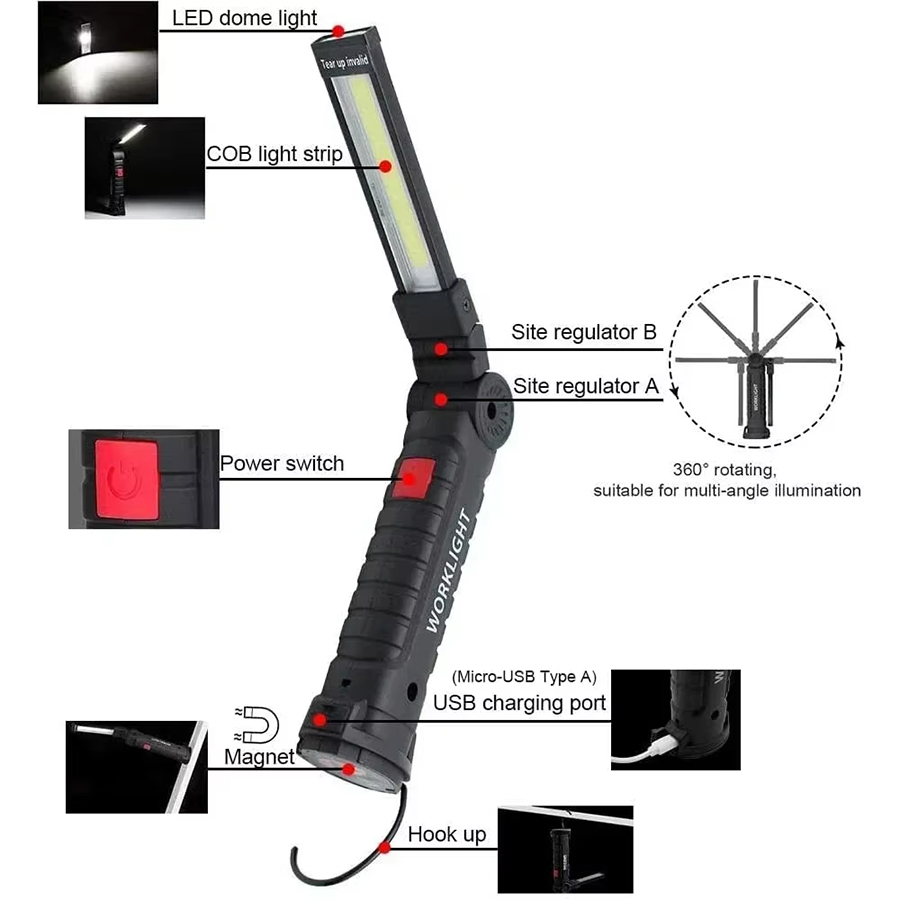 Portable LED Flashlight with M - đánh giá và giá Outdoor Camping Lantern