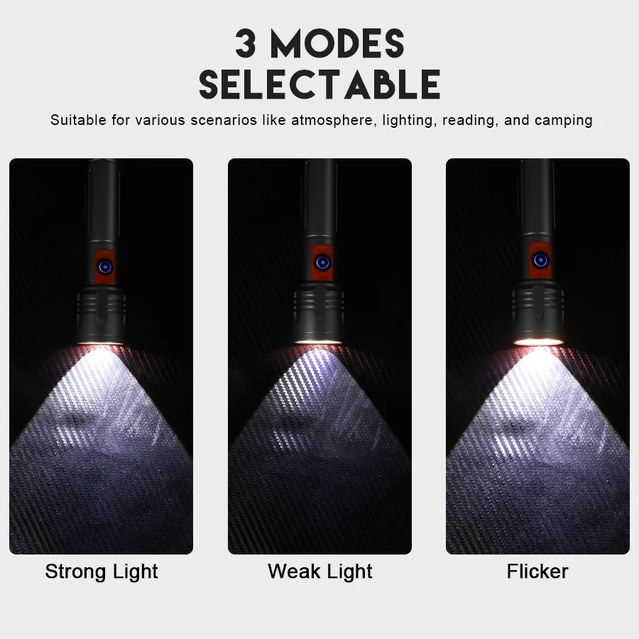 High Power LED Flashlight USB  - đánh giá và giá Outdoor Camping Lantern