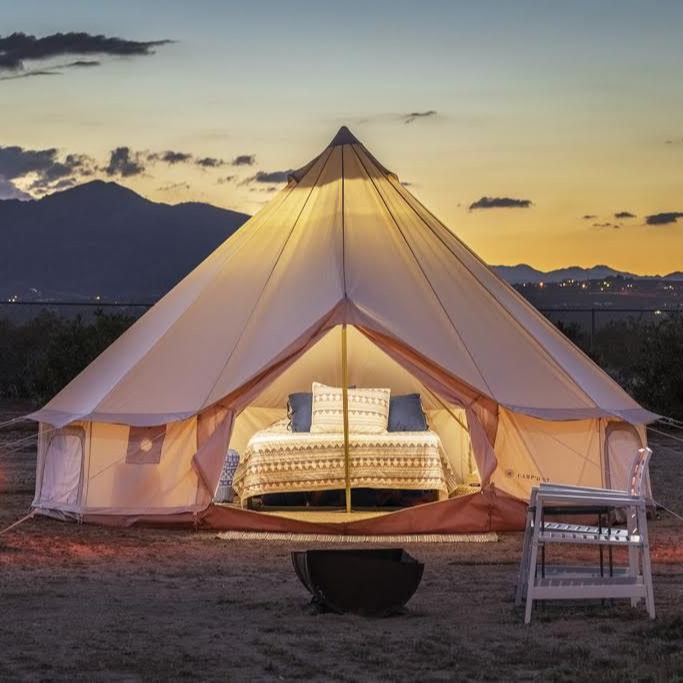 Canvas Bell Tent 4-Season Wate - đánh giá và giá Outdoor Camping And Glamping