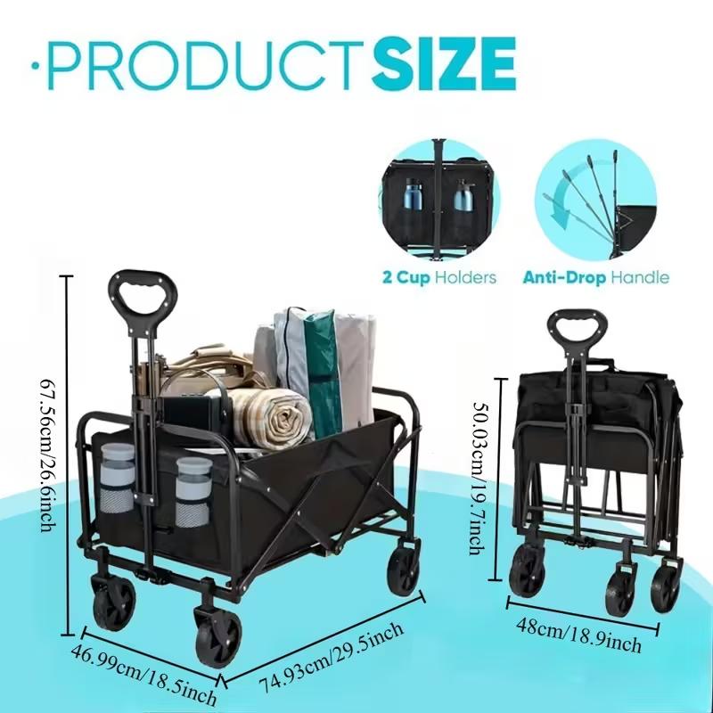 Heavy Duty Folding Wagon All-T - đánh giá và giá Outdoor Camping Van
