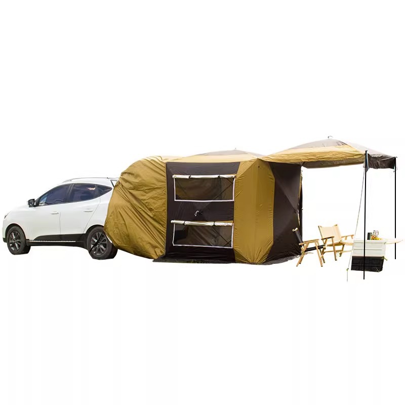 Factory Manufacturer 4 Person  - đánh giá và giá Outdoor Camping Car Tail Tent