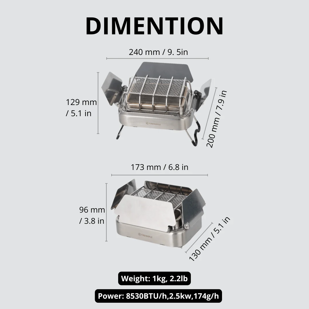 Fire-Maple Sunflower X Gas Cam - đánh giá và giá Outdoor Camping Heater For Tent