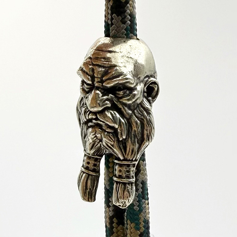 Brass Bearded Old Man Knife Be - đánh giá và giá Paracord Bracelet