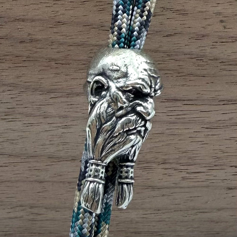Brass Bearded Old Man Knife Be - đánh giá và giá Paracord Bracelet