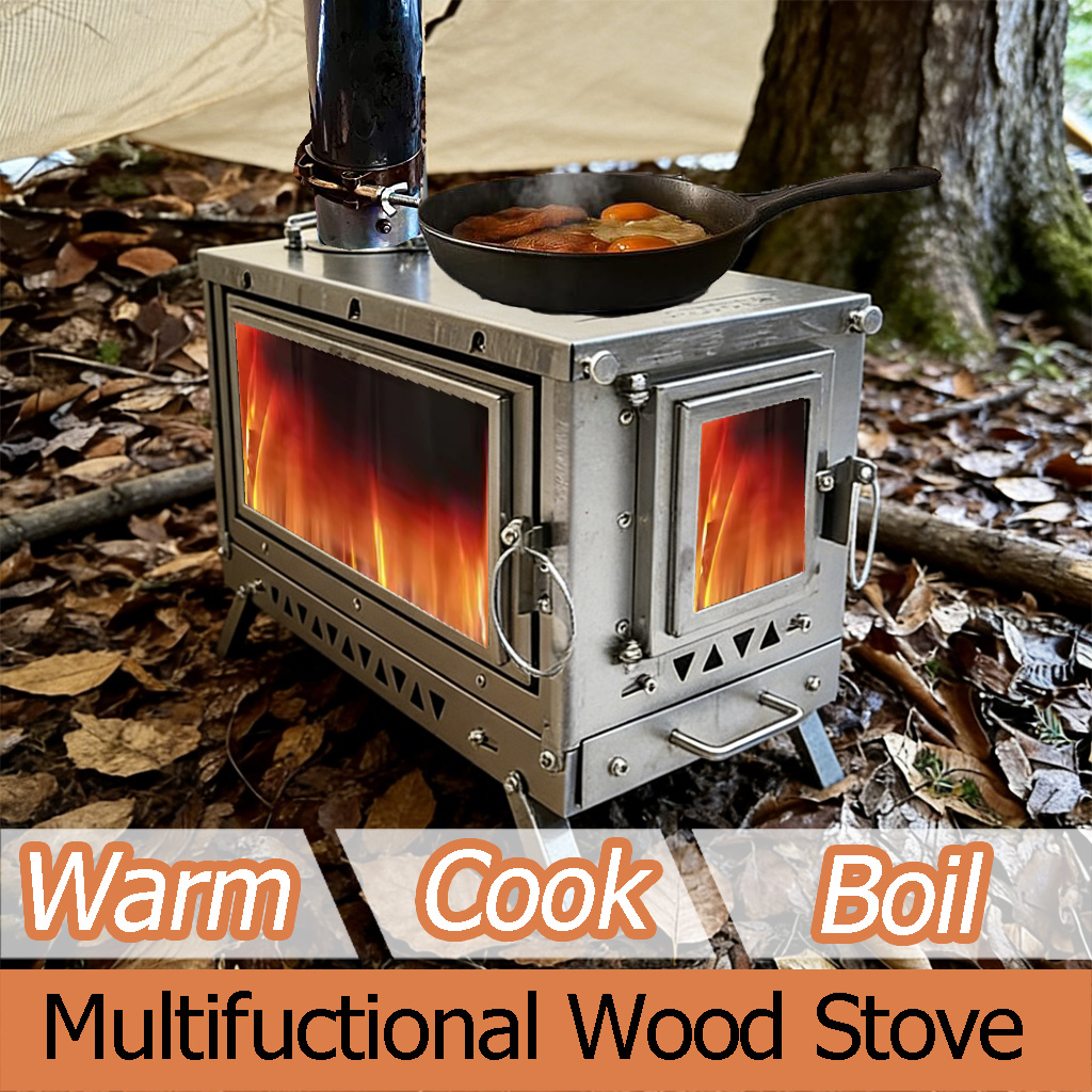 DANCHEL T3 Titanium Tent Stove - đánh giá và giá Outdoor Camping Fireplace