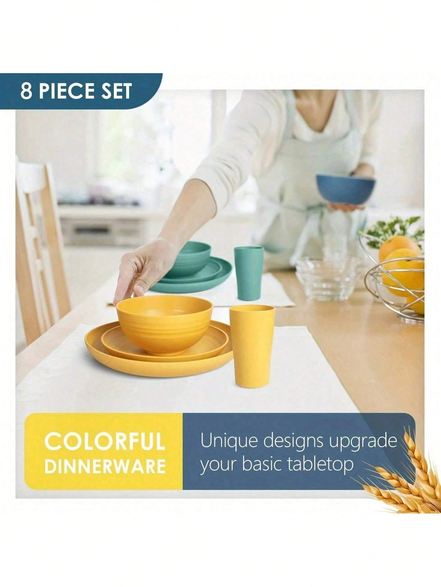 16 Piece Kitchen Wheat Straw D - đánh giá và giá Outdoor Camping Kitchen