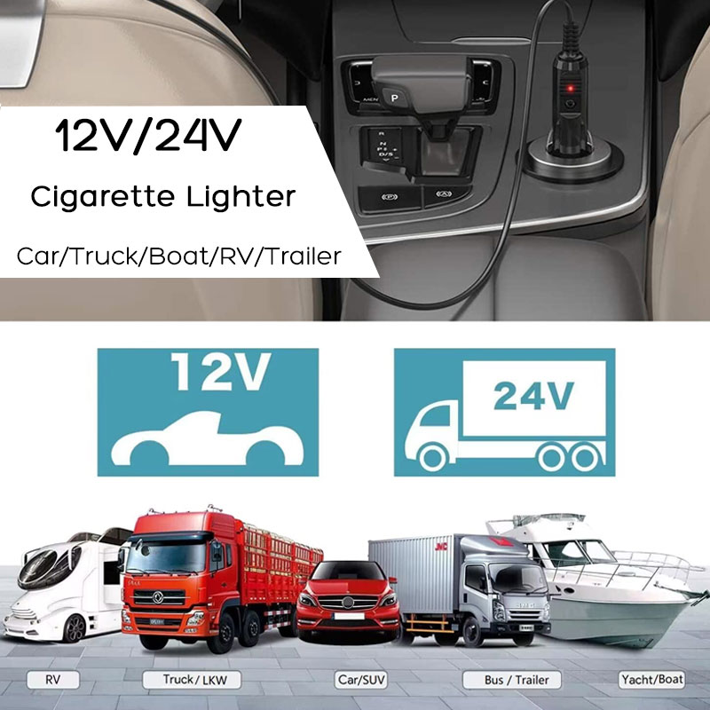 2m/6.5Ft Car Cigarette Lighter - đánh giá và giá Portable Power Station