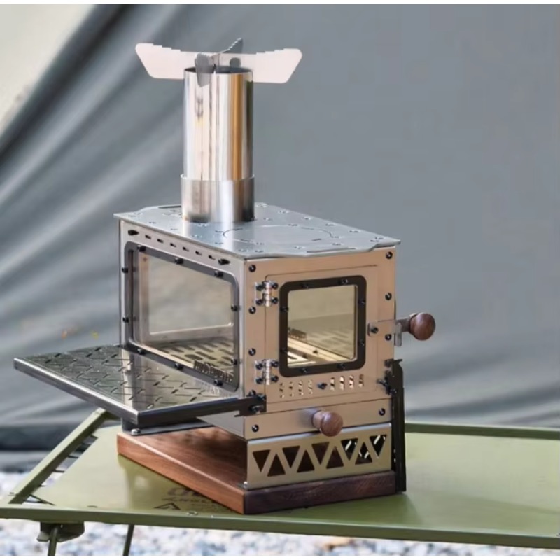 Mini Portable Stainless Steel  - đánh giá và giá Outdoor Camping Fireplace