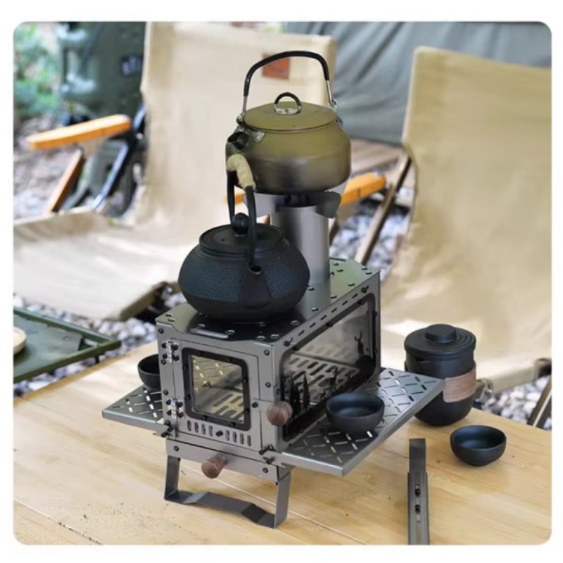 Mini Portable Stainless Steel  - đánh giá và giá Outdoor Camping Fireplace