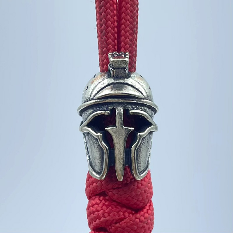 Brass Spartan Warrior Helmet K - đánh giá và giá Paracord Bracelet