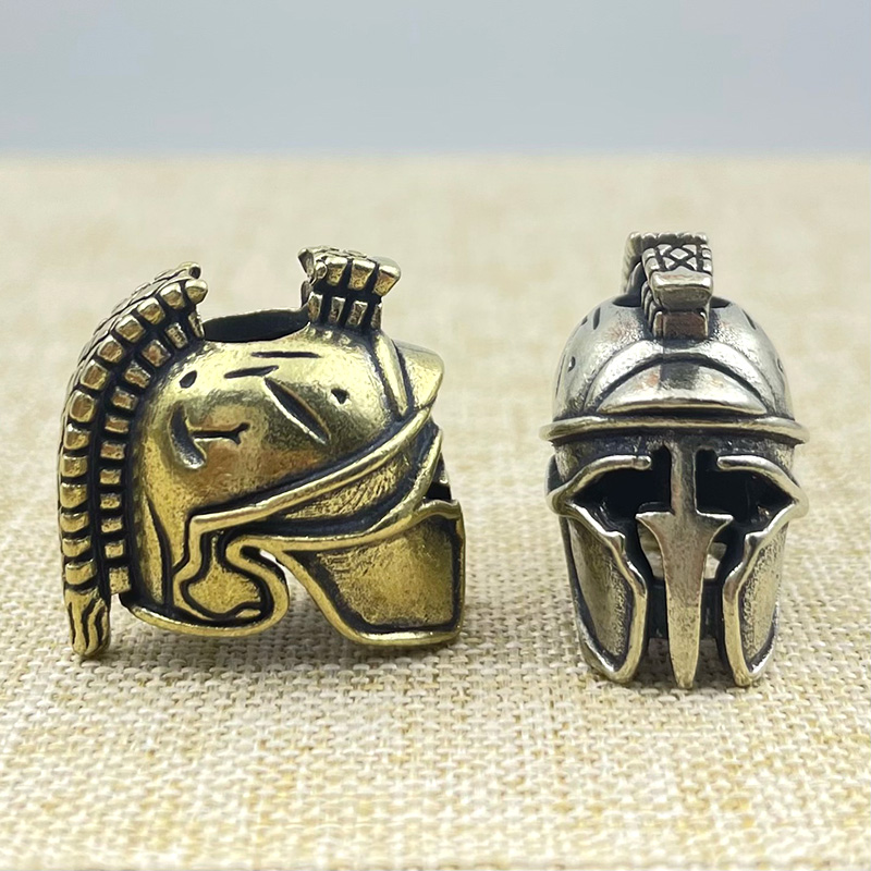 Brass Spartan Warrior Helmet K - đánh giá và giá Paracord Bracelet