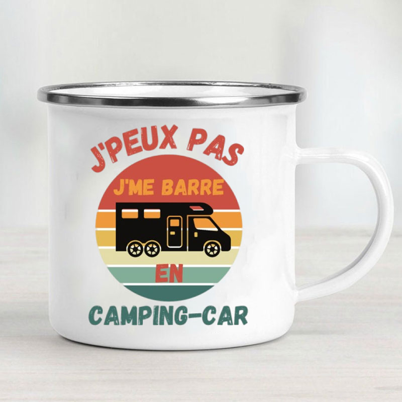 Camping Car Enamel Mug Adventu - đánh giá và giá Outdoor Camping Van