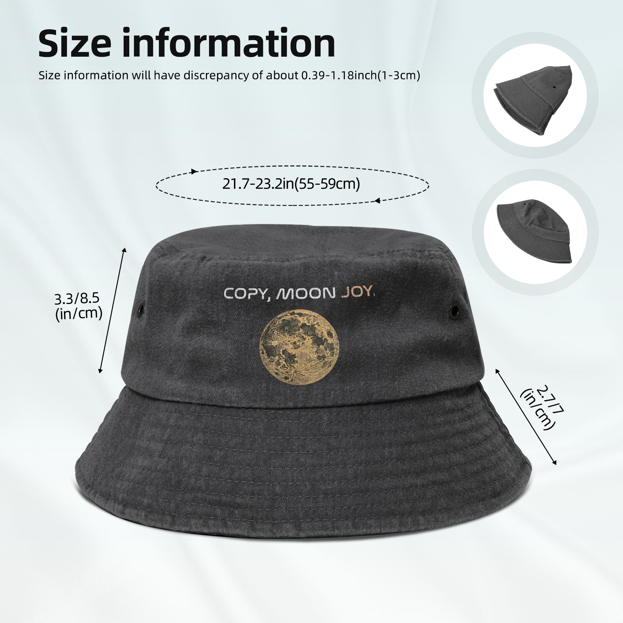 Retro Copy Moon Joy Bucket Hat - đánh giá và giá Outdoor Camping Quotes