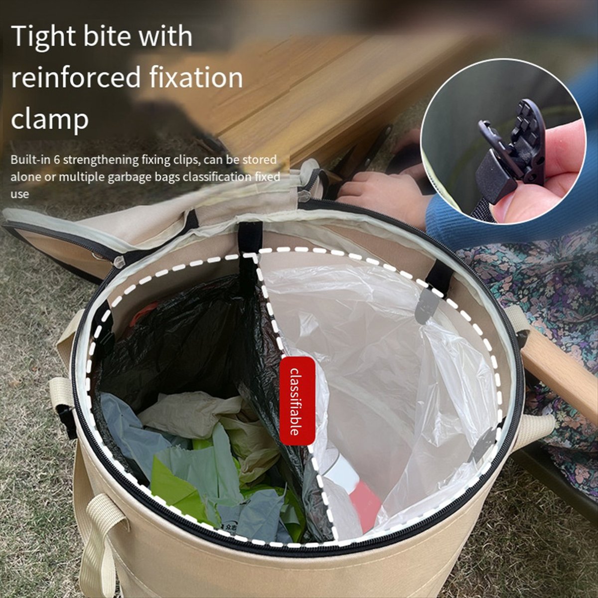 L79A Camping Trash Can Foldabl - đánh giá và giá Outdoor Camping Bin