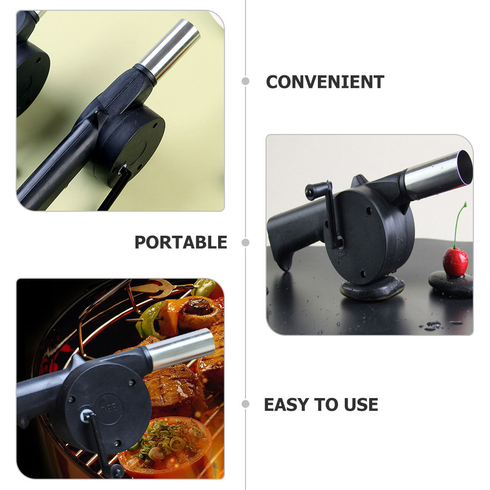 4Pcs Hand Crank Blower Manual  - đánh giá và giá Outdoor Camping Fireplace