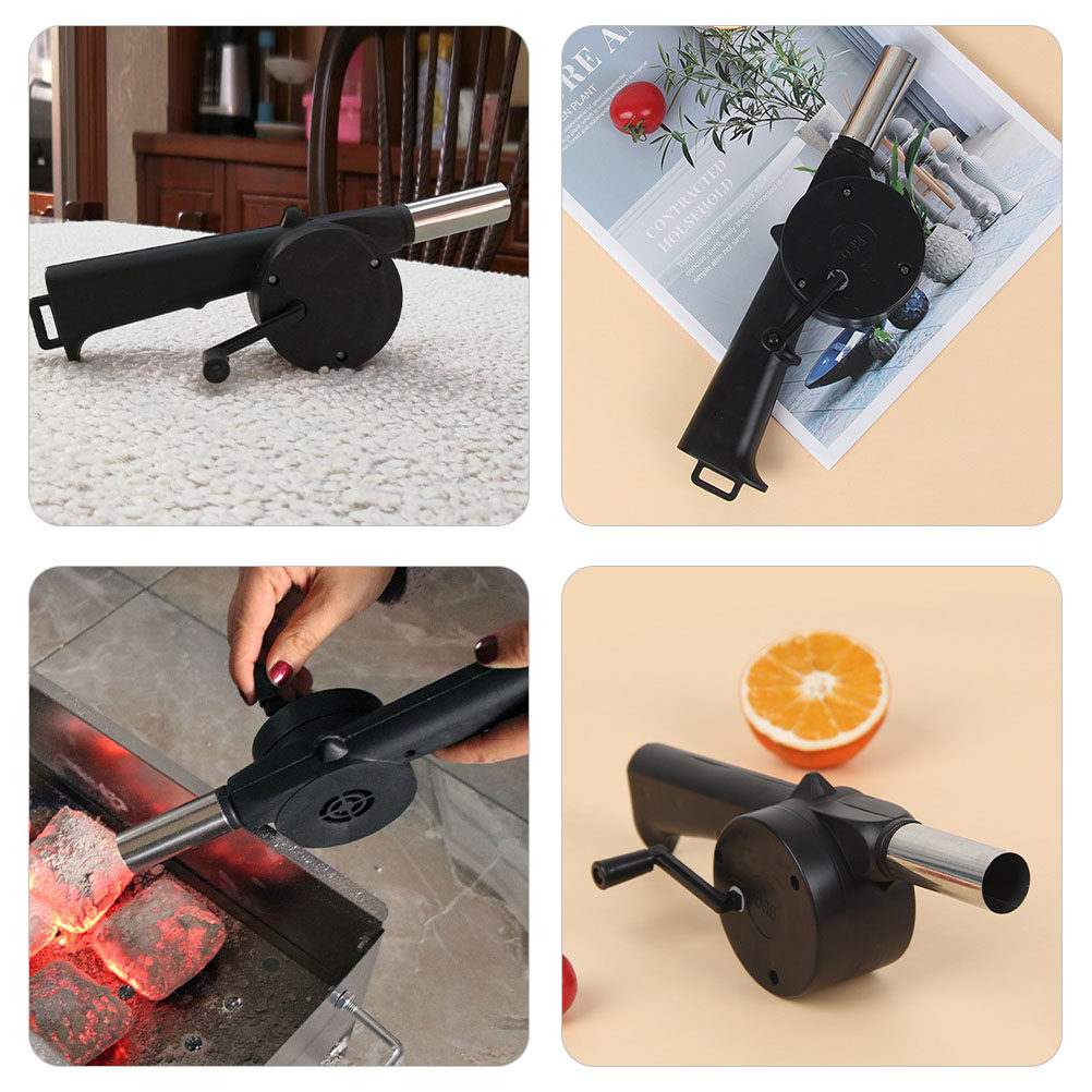 4Pcs Hand Crank Blower Manual  - đánh giá và giá Outdoor Camping Fireplace