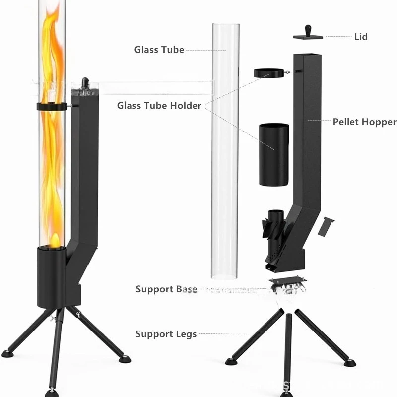 Vertical Rocket Stove - Bazook - đánh giá và giá Outdoor Camping Fireplace