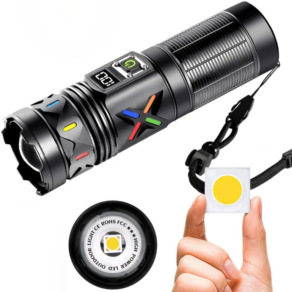 High Power LED Flashlight Tele - đánh giá và giá Outdoor Camping Lantern