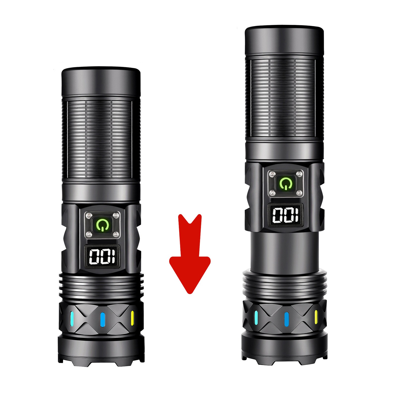 High Power LED Flashlight Tele - đánh giá và giá Outdoor Camping Lantern
