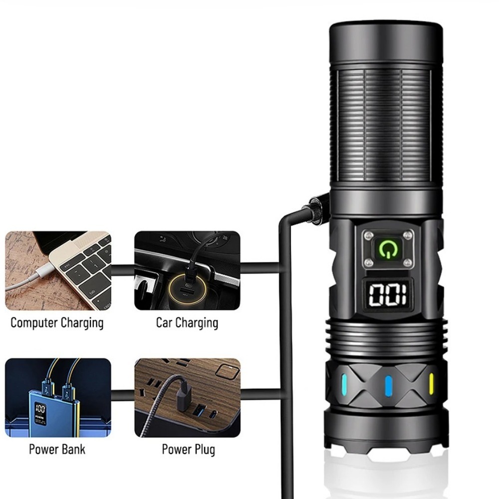 High Power LED Flashlight Tele - đánh giá và giá Outdoor Camping Lantern