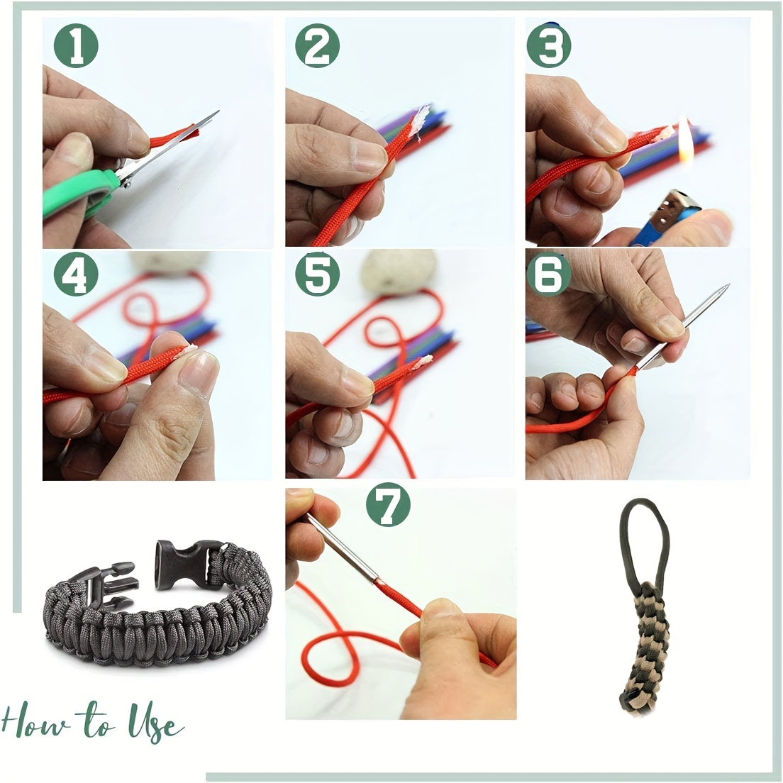 4-11Pcs Paracord Lacing Needle - đánh giá và giá Paracord Bracelet